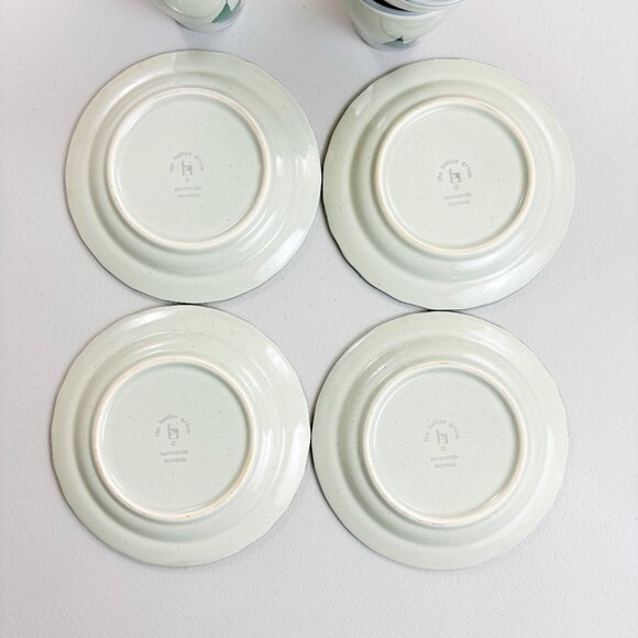 THE HALDON GROUP Normandie Cup & Saucer Set Of 4 VTG 1980 Walking Cottage Scene - Picture 16 of 16